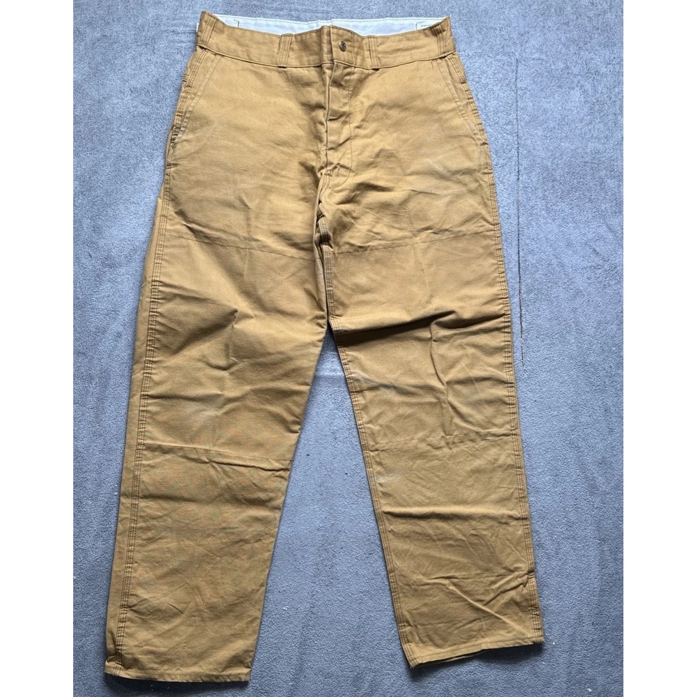 Black Sheep Double Knee Work‎ Pants Khaki Men's 38 USA Made Carpenter Utility